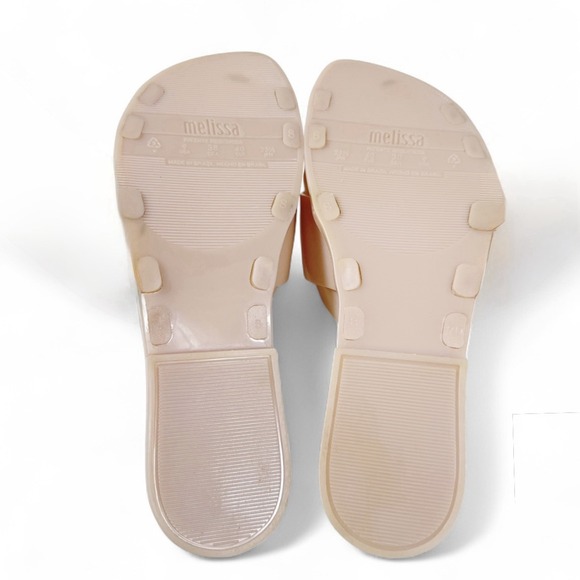 Melissa + Jason Wu Pink Jelly Sandals 8 Strappy Slip On Flats Bubblegum Scent - Picture 14 of 16